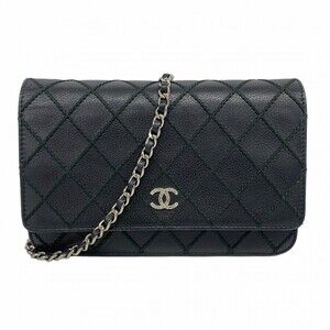 CHANEL Black Leather Wallet